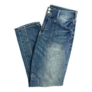 Anthropology Pilcro The Wanderer Jeans Womens Size 28 Relaxed Leg Mid Rise